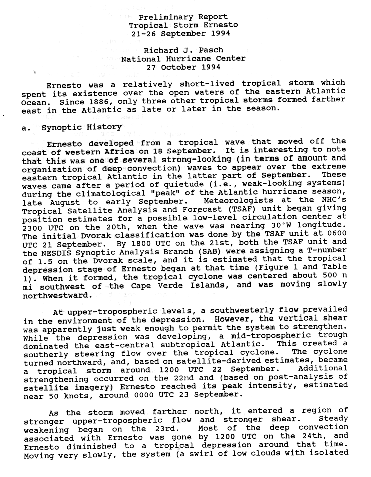 Temporada de huracanes en el Atlántico de 1994 Wikipedia, la
