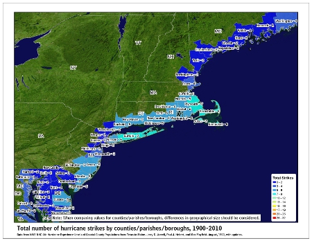 NE Coast Hurricane Strikes