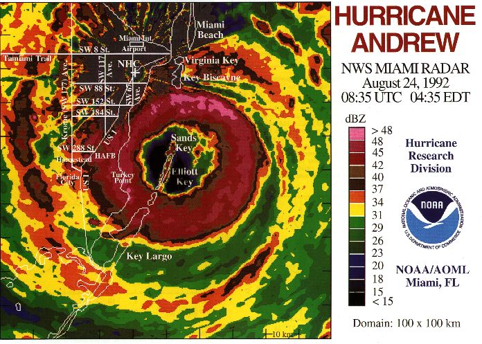 hurricane andrew  path