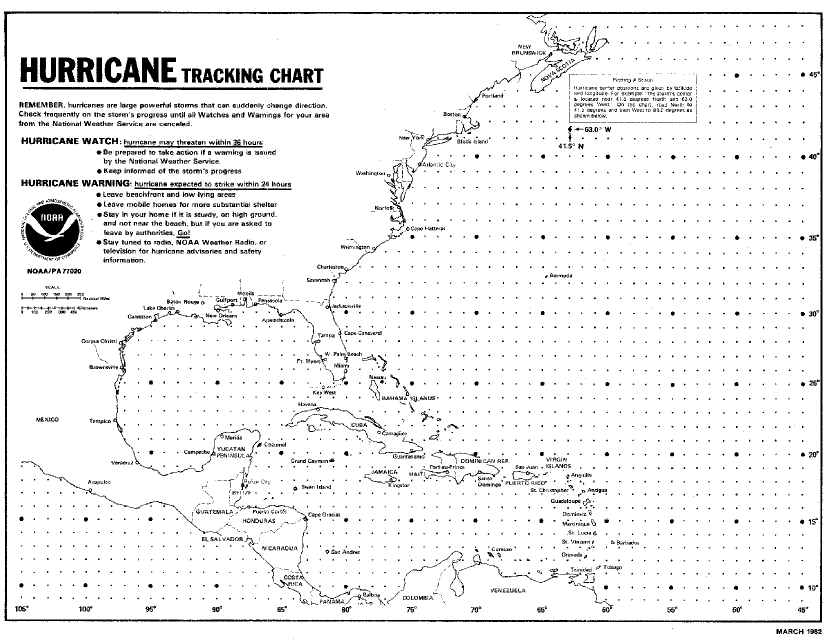Download printable hurricane tracking maps