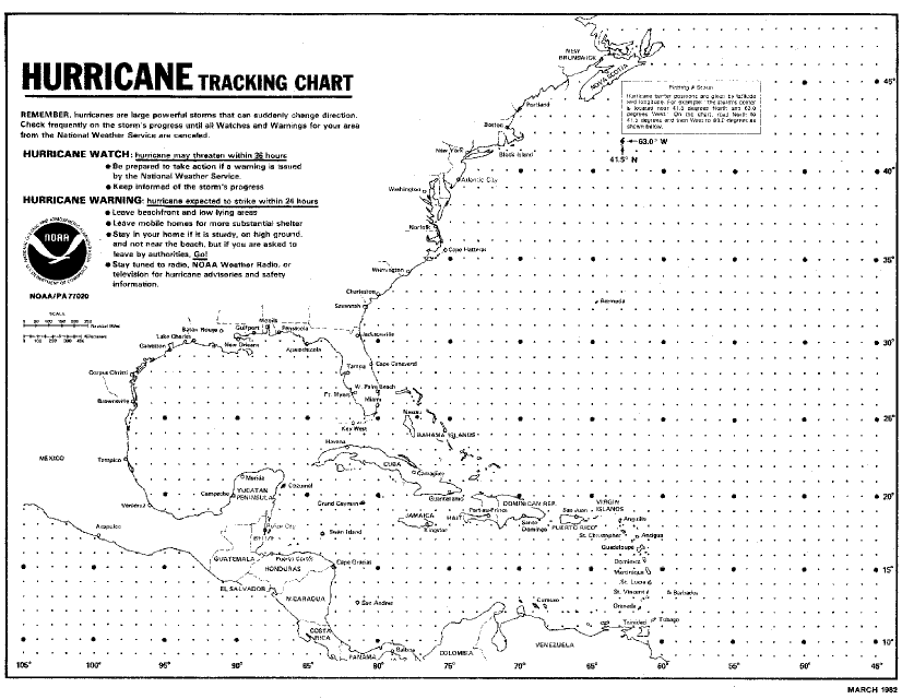 Noaa Atlantic Hurricane Tracking Chart