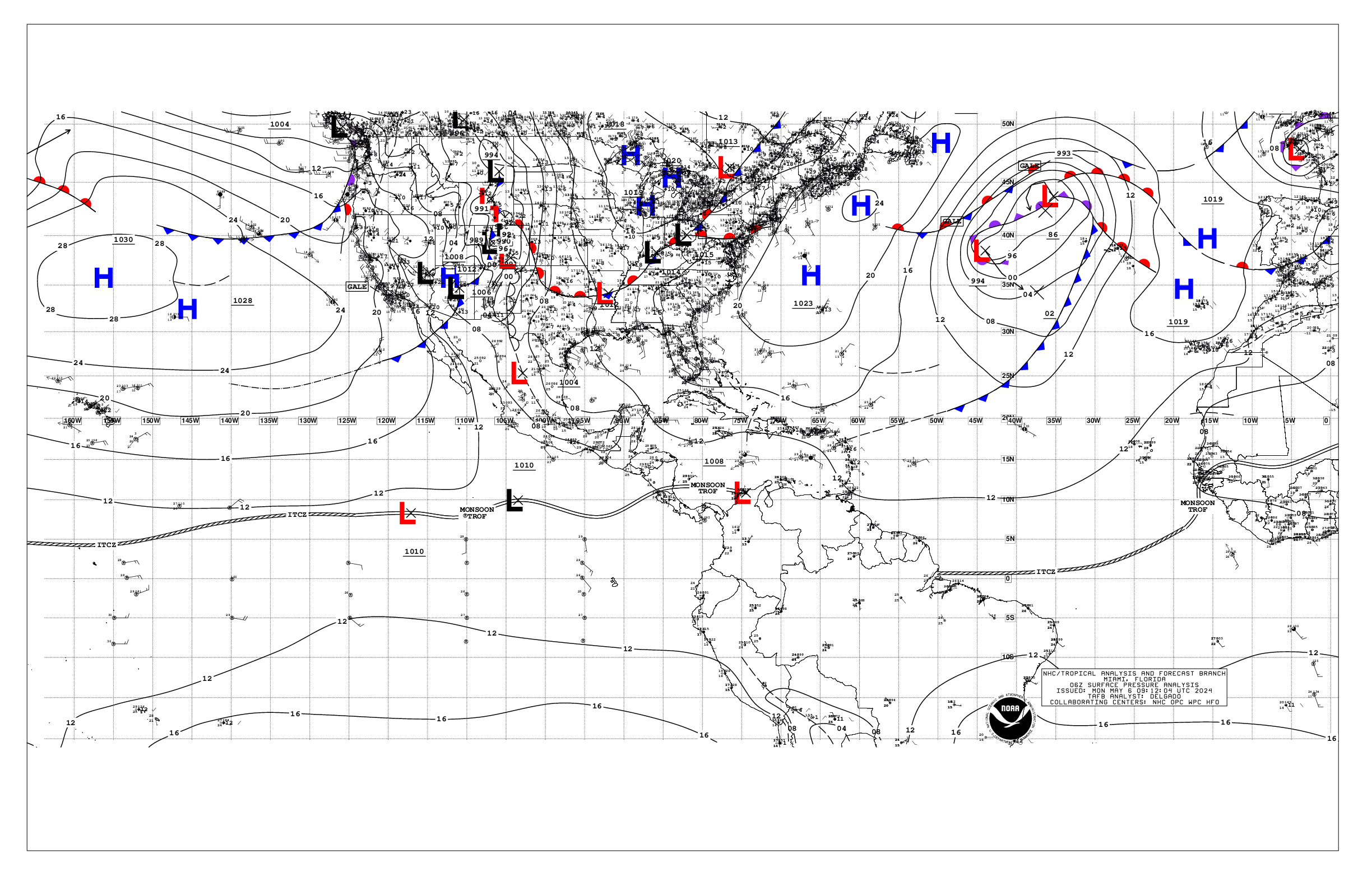 Morning Surface Analysis -- click to enlarge