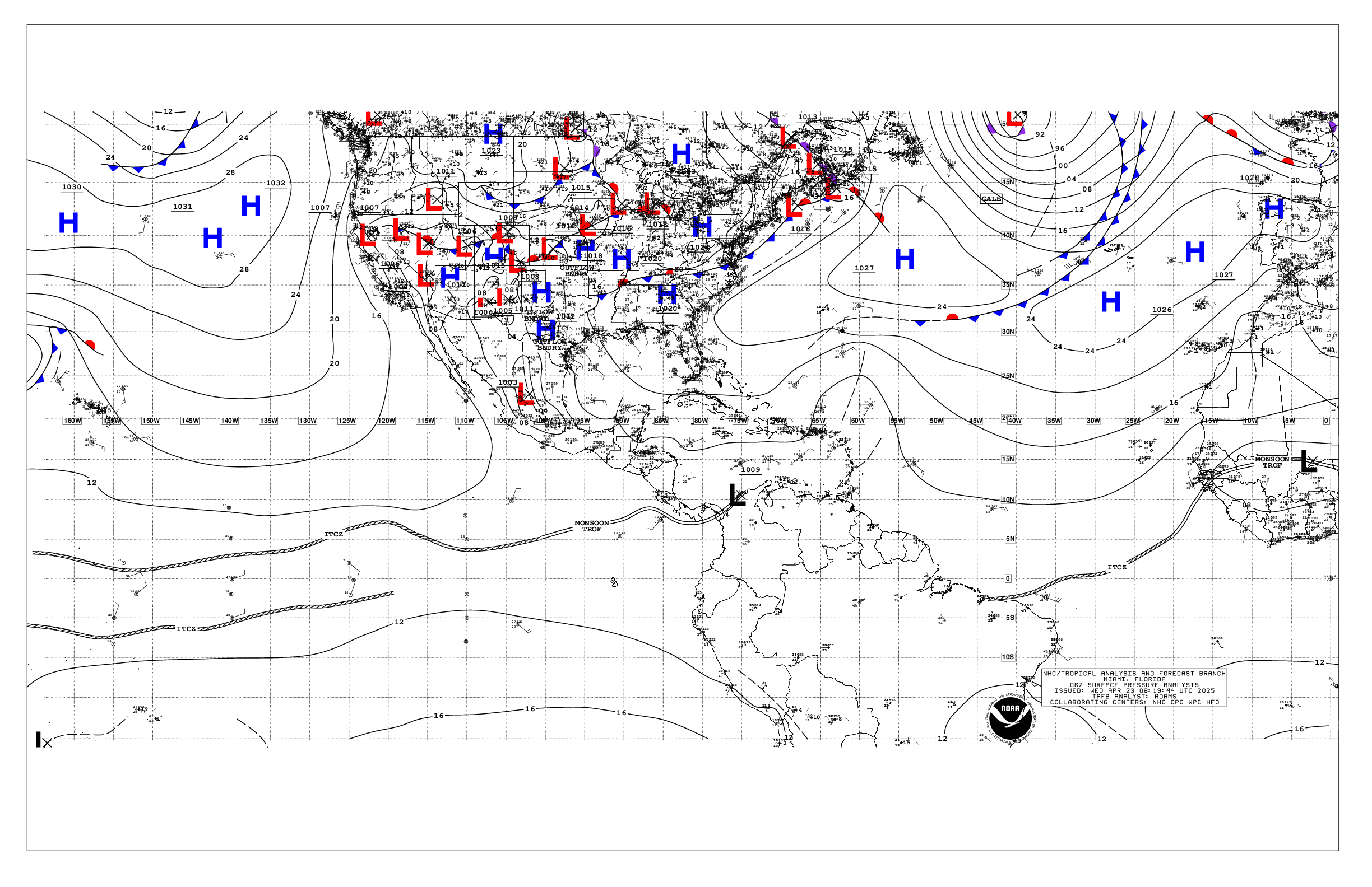 Morning Surface Analysis -- click to enlarge