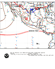 Unified Surface Analysis - Eastern North Pacific