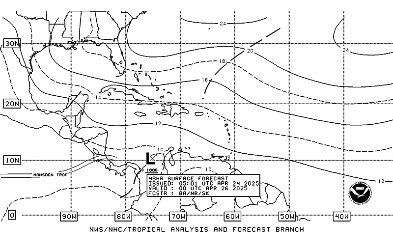 48 Hour Surface Forecast