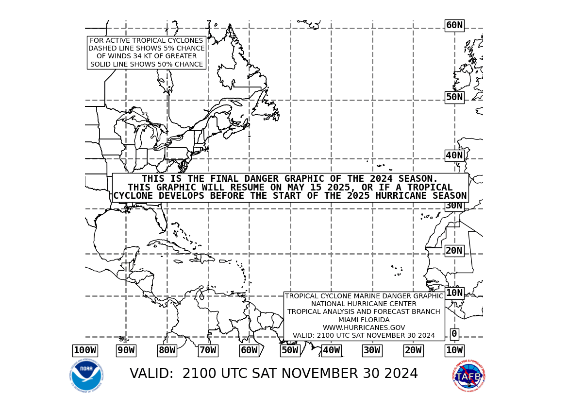 TROPICAL CYCLONE DANGER AREAS