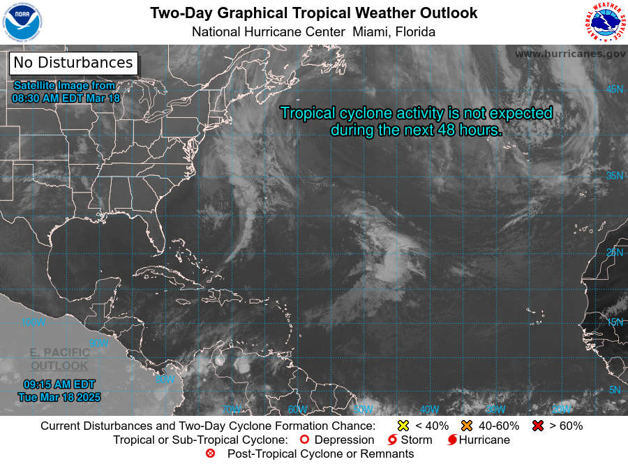 5 Day Tropical Outlook