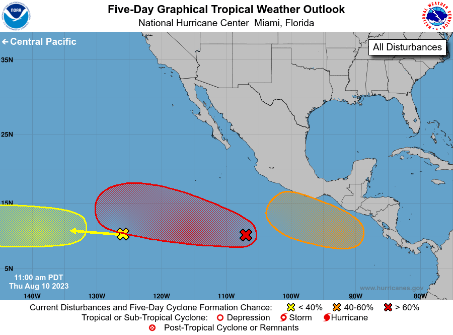 NHC Eastern Pacific Day 5 Outlook