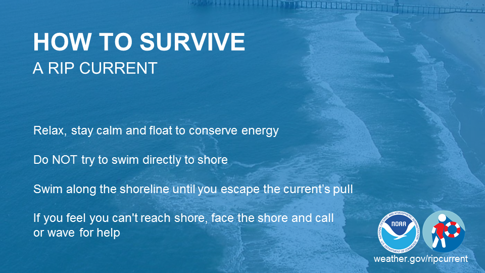 Infographic - How to survive a rip current
