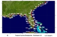 [Southeast US hurricane watch/warning breakpoints]