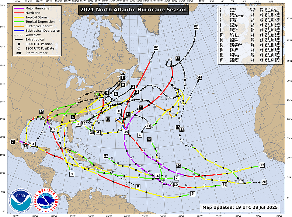 Track Map for North Atlantic Season 2021