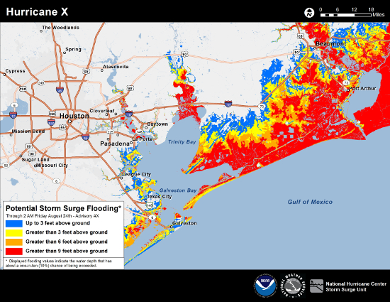 Inundation Graphic Upper Texas Example