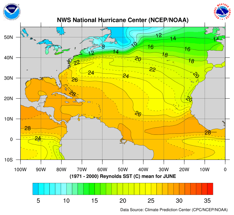 Noaa Ocean Temperature Chart