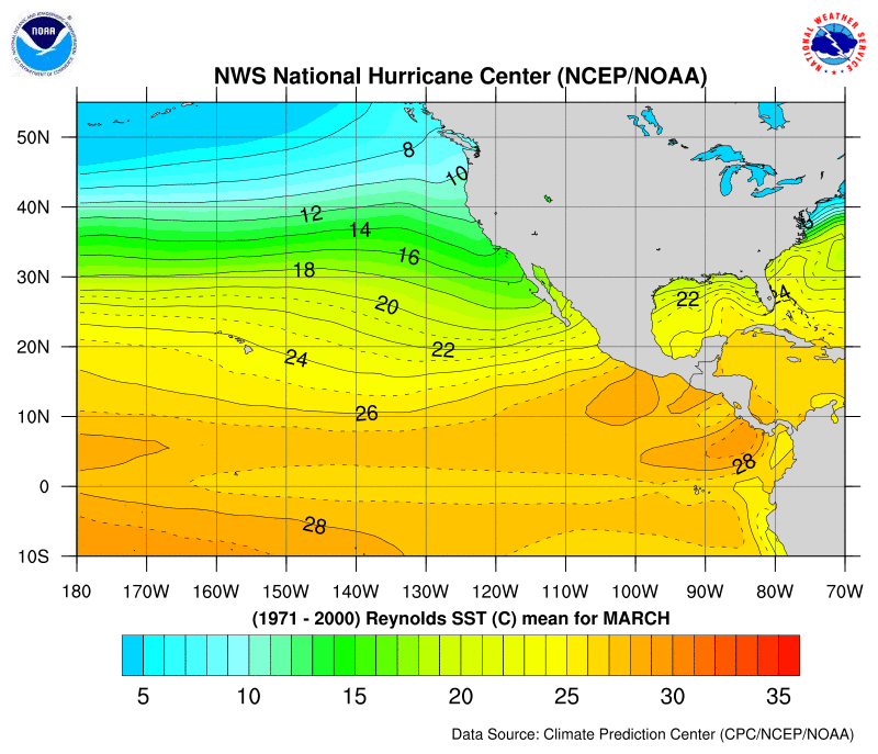 Ocean Temperature Charts Atlantic