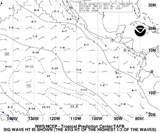 [small image of East Pacific wind/wave forecast]