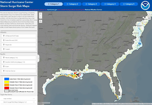 Thumbnail of Storm Surge Risk Maps