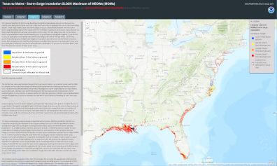 Hurricane Storm Surge Chart