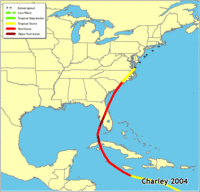 Click for a larger map of the Charley