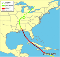 Click for a larger map of Dennis