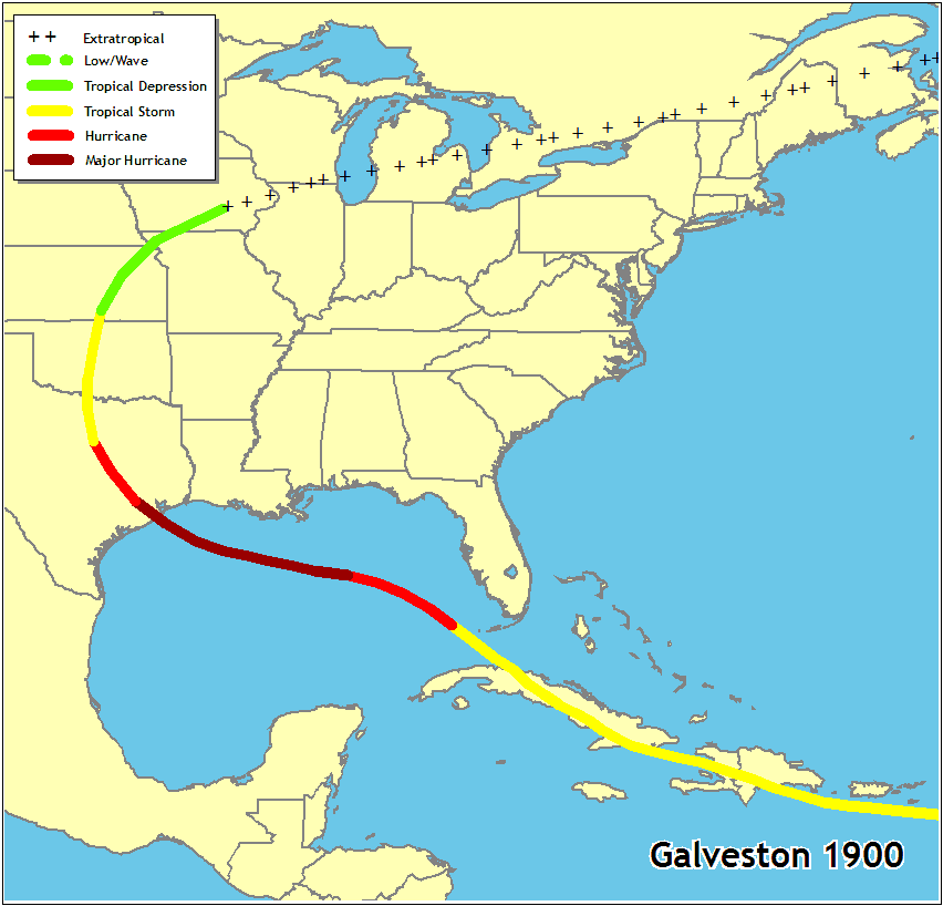 Hurricane Andrew Tracking Chart