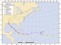 Click for a larger map of Wilma