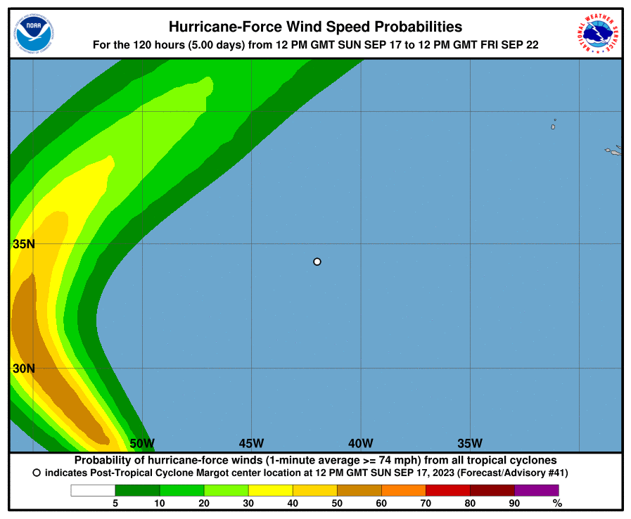 Hurricane Force Wind Probabilities
