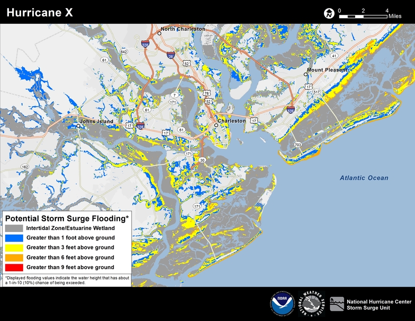 Potential Storm Surge Flooding Map