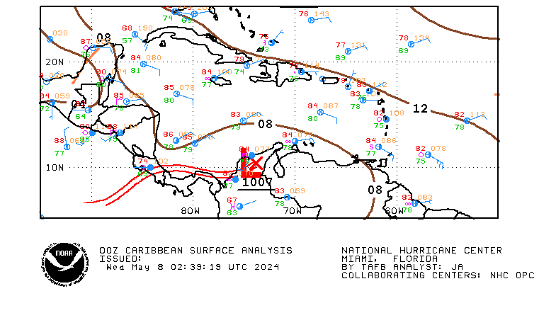 9Z4RG Surface Analysis - Caribbean