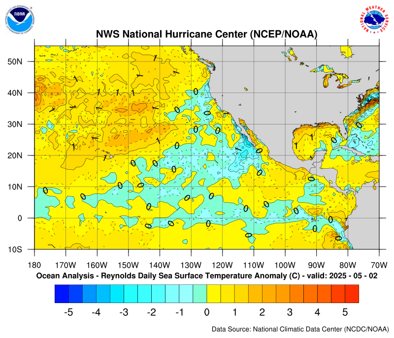 Reynolds Sea Surface Temperature Anomalies