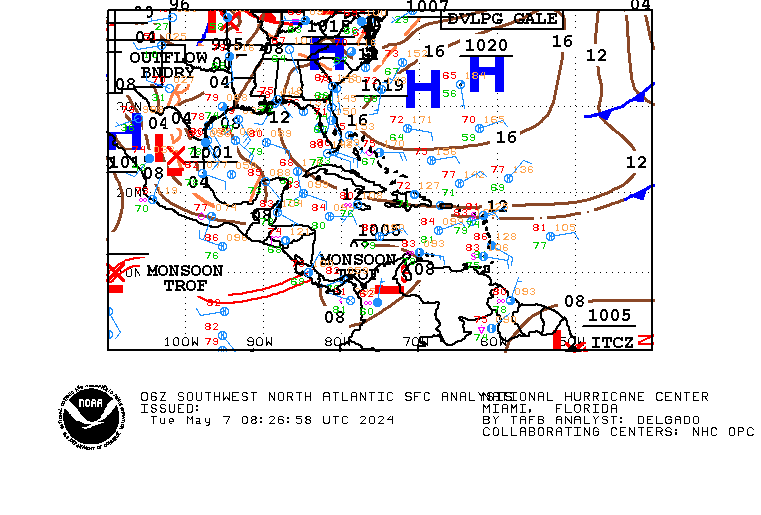 Tropical Analysis Forecast