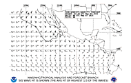 72-h Wind/Wave Forecast - Eastern North Pacific