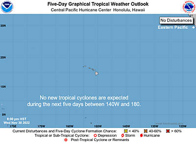 Central North Pacific 5-Day Graphical Outlook Image