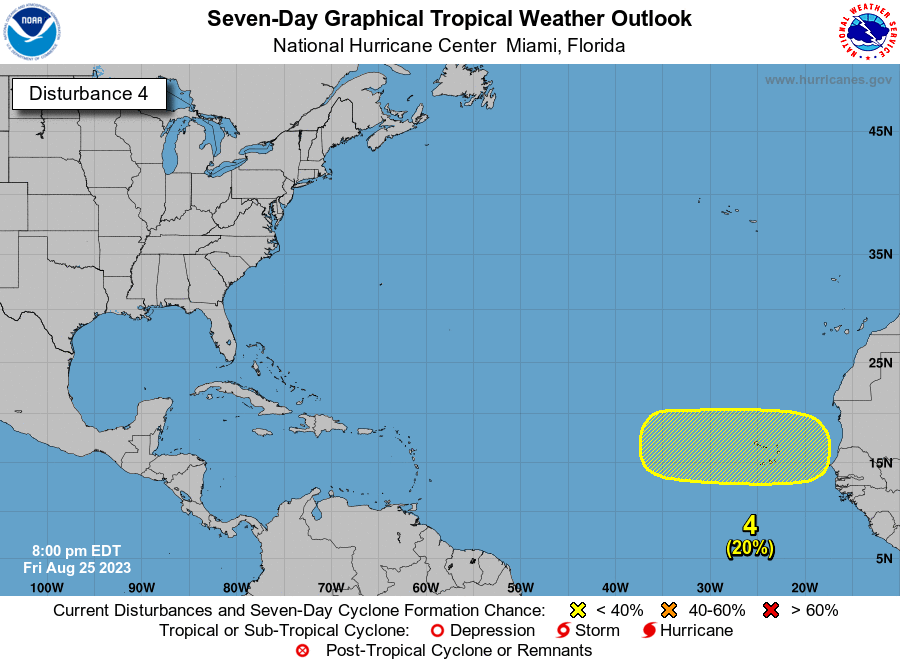Una onda tropical moviéndose a través de Florida hacia el Golfo de México.  Ver Impacto
